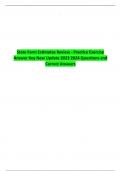 State Farm Estimates Review - Practice Exercise Answer Key New Update 2023 2024 Questions and Correct Answers