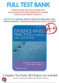 Test Bank For Evidence-Based Practice in Nursing and Healthcare 4th Edition By Bernadette Mazurek Melnyk; Ellen Fineout-Overholt 9781496384539 / Chapter 1-23 / Complete Questions and Answers A+ 
