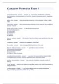 Computer Forensics Exam 1 Questions with correct Answers