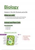 Class notes on (Cells )Life Sciences (Biology)