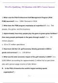 PGA Pre Qualifying | 192 Questions with 100% Correct Answers