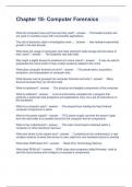 Chapter 18 Questions with correct Answers