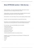 Bicsi RTPM 002 section 1 Site Survey FULLY SOLVED GRADED A&plus; 2023