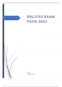 EDL3703 EXAM PACK 2023.