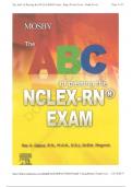The ABC of Passing the NCLEX-RN® Exam Questions and Answers 2023