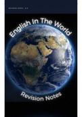 9093 English in the World A level Notes