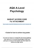 A* Quizlet flashcard access - ATTACHMENT for AQA A-Level Psychology