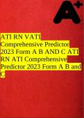 ATI RN VATI Comprehensive Predictor 2023 Form A B AND C ATI RN ATI Comprehensive Predictor 2023 Form A B and C