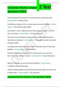 Corporate Finance Chapter 2 Test Questions &lpar;2023&rpar;