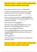 BIOL4341 EXAM 1 STUDY GUIDE GUARANTEED SUCCESS LATEST UPDATE 2023/2024