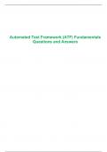 Automated Test Framework &lpar;ATF&rpar; Fundamentals Questions and Answers
