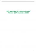 Life and Health Insurance Exam Webce Q&A Graded A 2023