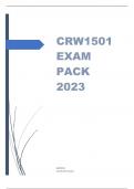 CRW1501 EXAM PACK 2023.