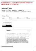 Module 5 Quiz &lowbar; 2212-NURS-5366-405-PRINC OF RESEARCH IN NURSING&period;