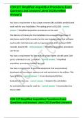 CON 237 Simplified Acquisition Procedures Exam Questions and Answers Latest 2023&lpar;verified Answers&rpar;