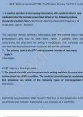 NHA&lowbar; Medical Assistant&lpar;CCMA&rpar; Certification Practice Test 2&period;0 Correct Answers