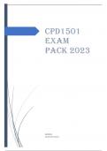 CPD1501 EXAM PACK 2023