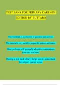 TEST BANK FOR PRIMARY CARE &colon; A COLLABORATIVE PRACTICE&comma;6TH EDITION BY BUTTARO Chapter 1 - 228  &vert; 100 &percnt; Complete