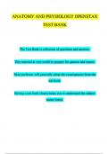 ANATOMY AND PHYSIOLOGY OPENSTAX TEST BANK All Chapters 1 - 28 | 100 % Complete