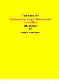 Test Bank - Beckmann and Ling's Obstetrics and Gynecology  8th Edition By Robert Casanova  | Chapter 1 – 50, Latest Edition|