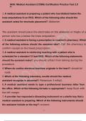NHA&lowbar; Medical Assistant &lpar;CCMA&rpar; Certification Practice Test 2 Correct Answers