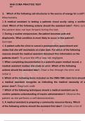 NHA CCMA PRACTICE TEST &num;4 Correct Answers