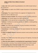 &lpar;NHA&rpar; Certified Clinical Medical Assistant &lpar;CCMA&rpar; Correct Answers