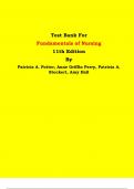 Test Bank - Fundamentals of Nursing  11th Edition By Patricia A. Potter, Anne Griffin Perry, Patricia A. Stockert, Amy Hall | Chapter 1 – 50, Latest Edition|