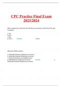 CPC Practice Final Exam 2023/2024