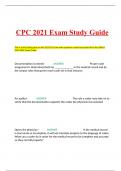 CPC 2021 Exam Study Guide