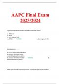 AAPC Final Exam 2023/2024
