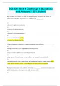 SCI 200--Unit 4 Challenge 1 Questions and Answers 100&percnt; Solved