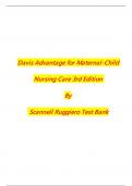 Test Bank for Davis Advantage for Maternal-Child Nursing Care 3rd Edition by Scannell Ruggiero
