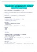 NIH Stroke Scale Certification Questions and Answers  Updated 2023-2024&sol; HIH Stroke Scale Certification  Answers New Latest Version