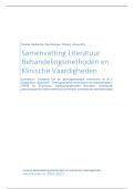 Complete samenvatting literatuur Behandelingsmethoden en Klinische Vaardigheden