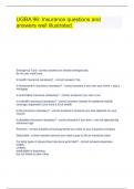 UGBA 96&colon; Insurance questions and answers well illustrated&period;