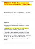 CPEG208 TNCC final exam test 2023&sol;2024open book GRADED A&plus;