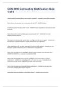 CON 3990 Contracting Certification Quiz 1 of 4