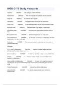 WGU C175 Study Notecards WITH MOST CORRECT ANSWERS 2023&sol;2024