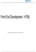 Front End developer HTML(Basics)