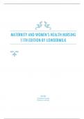 MATERNITY AND WOMEN’S HEALTH NURSING 11TH EDITION BY LOWDERMILK.