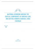 Maternal-Newborn Nursing The Critical Components of Nursing Care, 3rd Edition, Roberta Durham, Linda Chapman