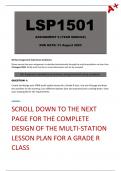 LSP1501 Assignment 9 Year Module (Due: 31 August 2023)