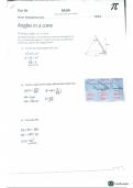Maths- Geometry and Trigonometry