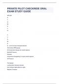 PRIVATE PILOT CHECKRIDE ORAL EXAM STUDY GUIDE&vert;UPDATED&VERIFIED&vert;100&percnt; SOLVED&vert;GUARANTEED SUCCESS