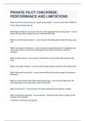PRIVATE PILOT CHECKRIDE PERFORMANCE AND LIMITATIONS&vert;UPDATED&VERIFIED&vert;100&percnt; SOLVED&vert;GUARANTEED SUCCESS