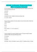 ASVAB&colon; Arithmetic Reasoning Exam With Complete Solution