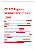 CCI RCS Registry VERIFIED SOLUTIONS  100%