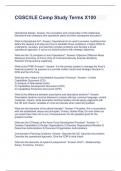 CGSC&sol;ILE Comp Study Terms X100