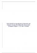 TEST BANK For Introduction to Maternity and Pediatric Nursing 9th Edition BY Gloria Leifer &vert;Complete Chapter 1 - 34 &vert; 100 &percnt; Verified